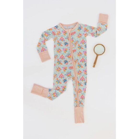 NWT Wild Woven Mosaic Bugs Zip Romper- Modal like Bamboo - Picture 2 of 5